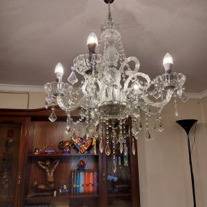 Chandelier  Cristal  Clasica 3 Luces