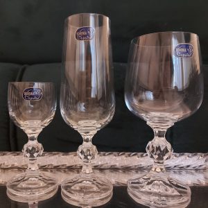 96 Piezas de Cristal Bohemia