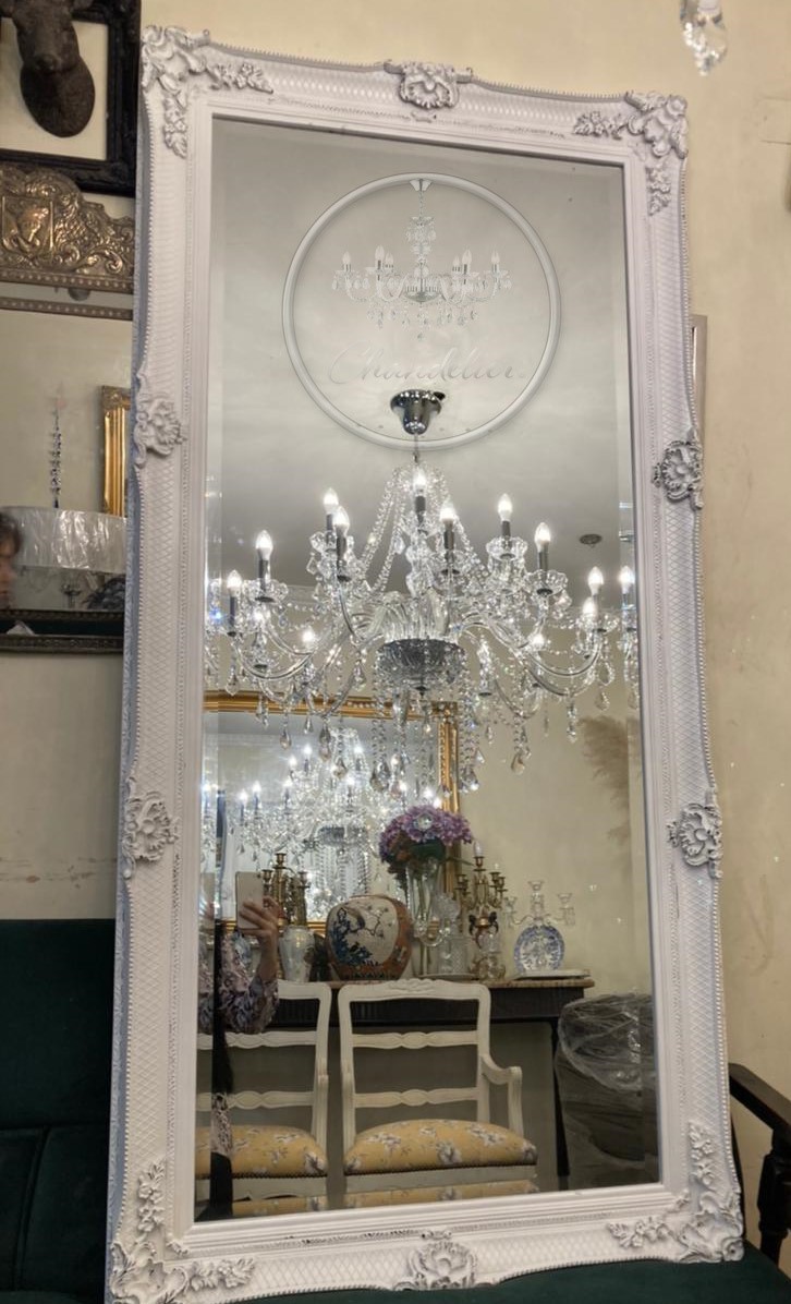 Espejo Provenzal Diseño Antiguo Blanco