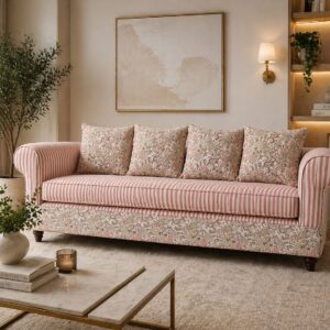 Sofá Retro Chic Provenzal: Elegancia para tu Living